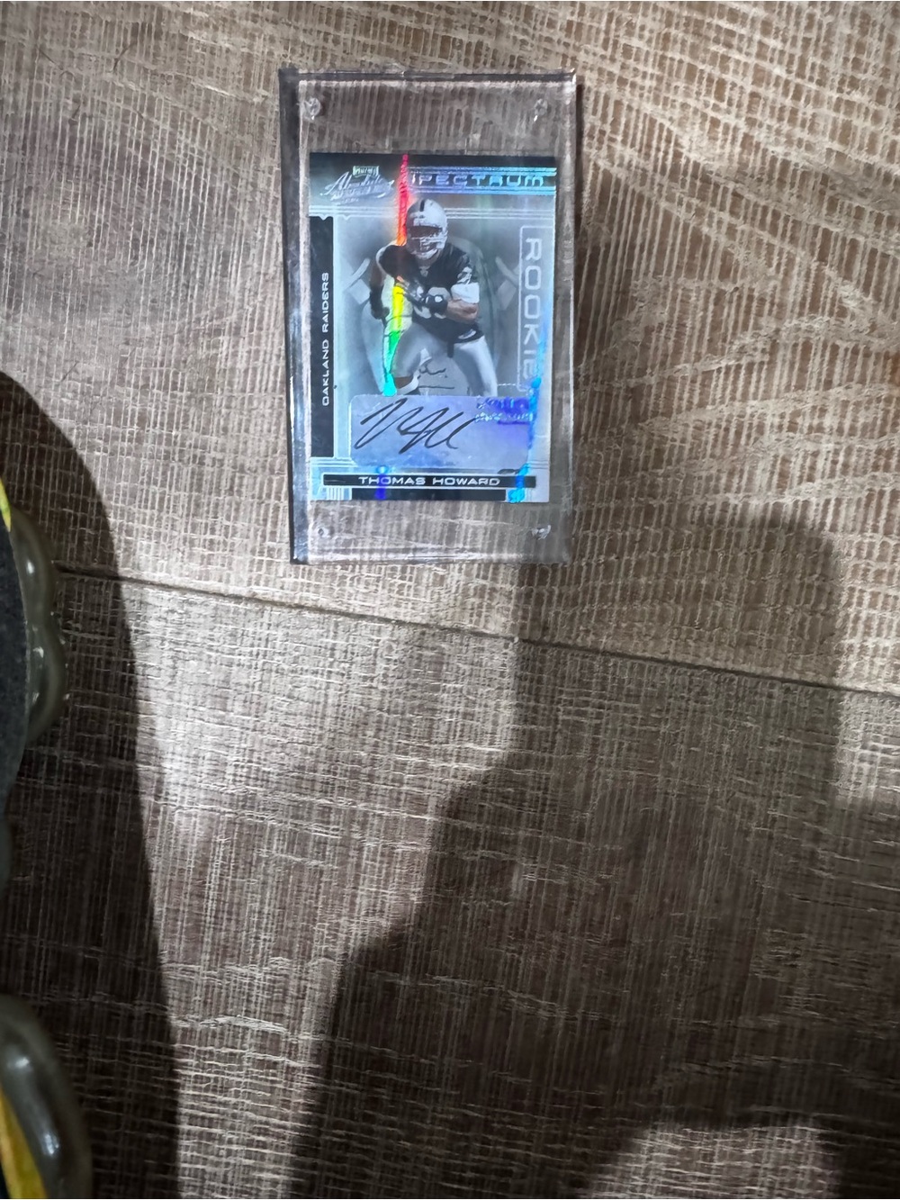 NFL Rookie Autograph Card — Black, Silver, Blue